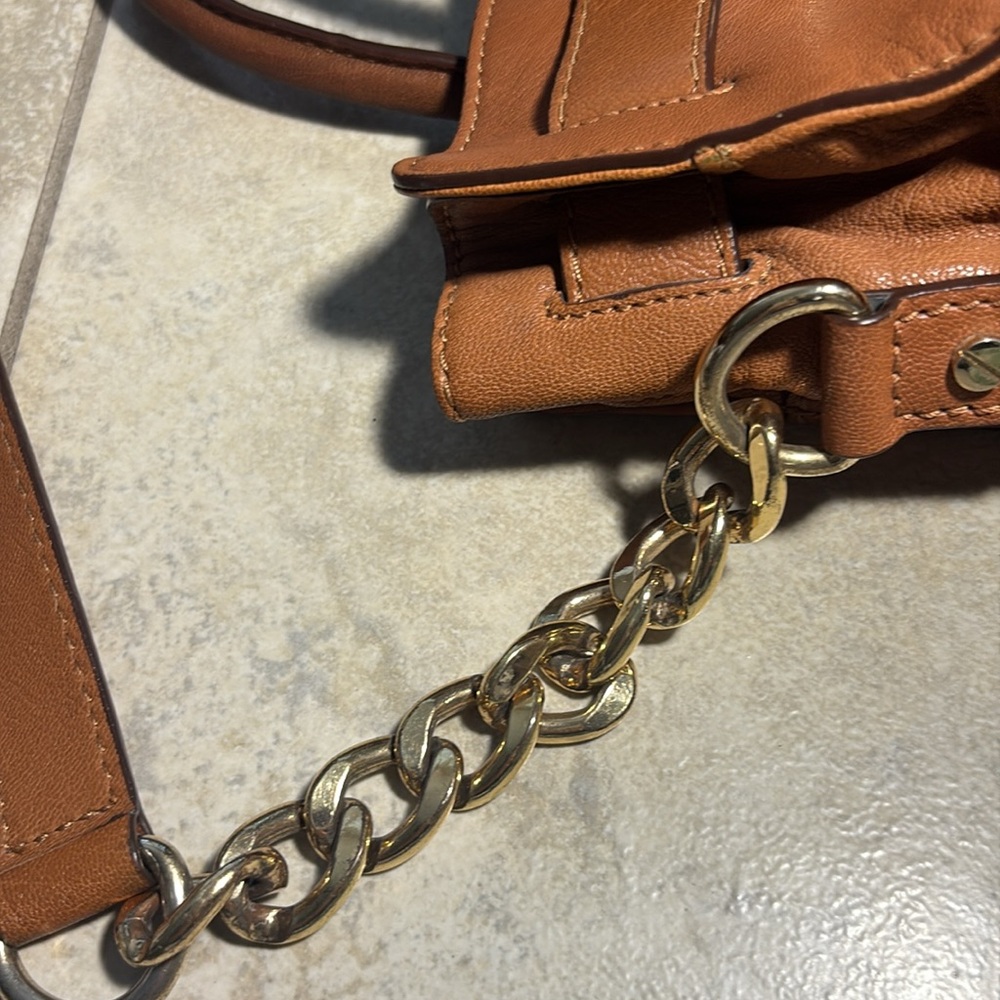 Michael Kors Tan Leather Satchel with Gold Hardware - Picture 7 of 14